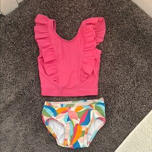 Ruffle Butts Colorful Swimsuit Set